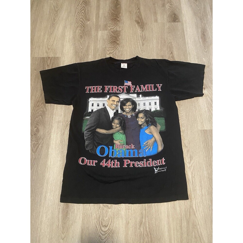 Vintage Barack Obama The First Family 2000s Shirt